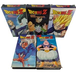Dragon Ball Z VHS Babidi & Majin Buu Saga Set of 5‎ FUNimation GOOD Collectible